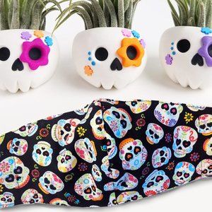 High Quality Face Mask in Sugar Skull Print